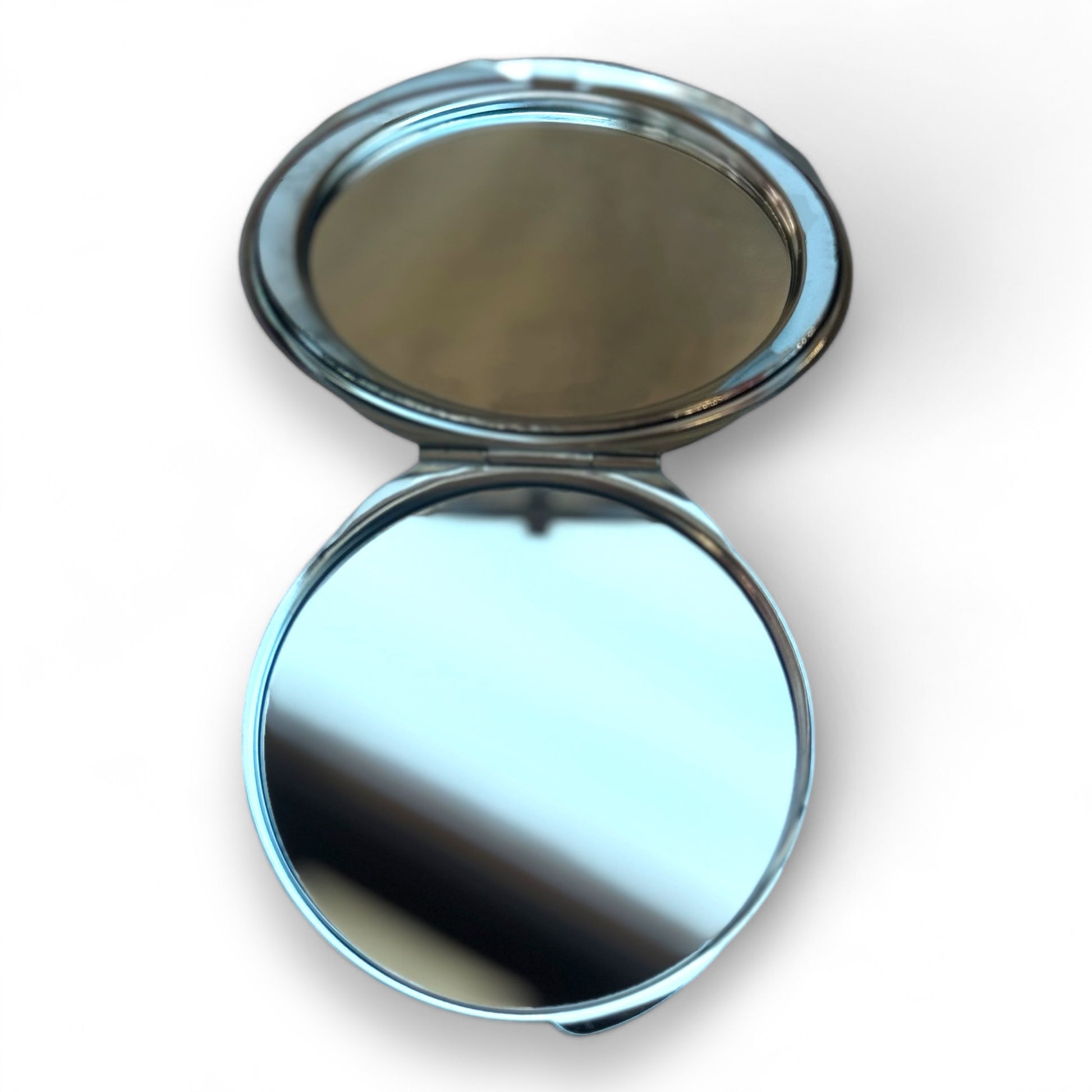 Compacte zakspiegel met Nazar oog symbool, perfect voor in je tas en stijlvolle persoonlijke verzorging