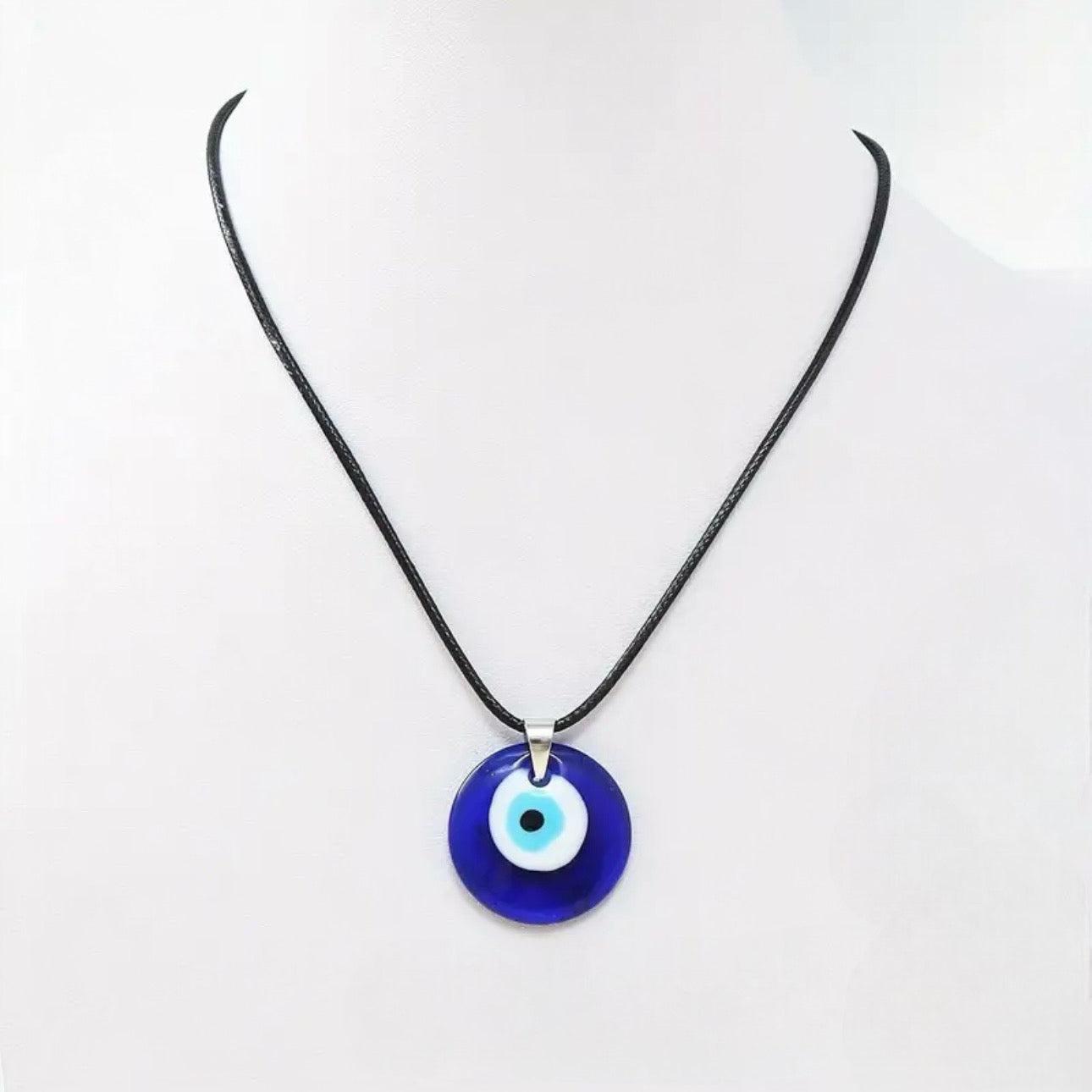 Nazar ketting met zwarte touw, 45x50cm, perfect als spiritueel accessoire