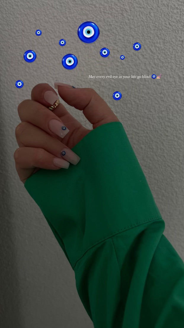 Nazar nagelstickers in een esthetisch design, perfect om je nagels te versieren!