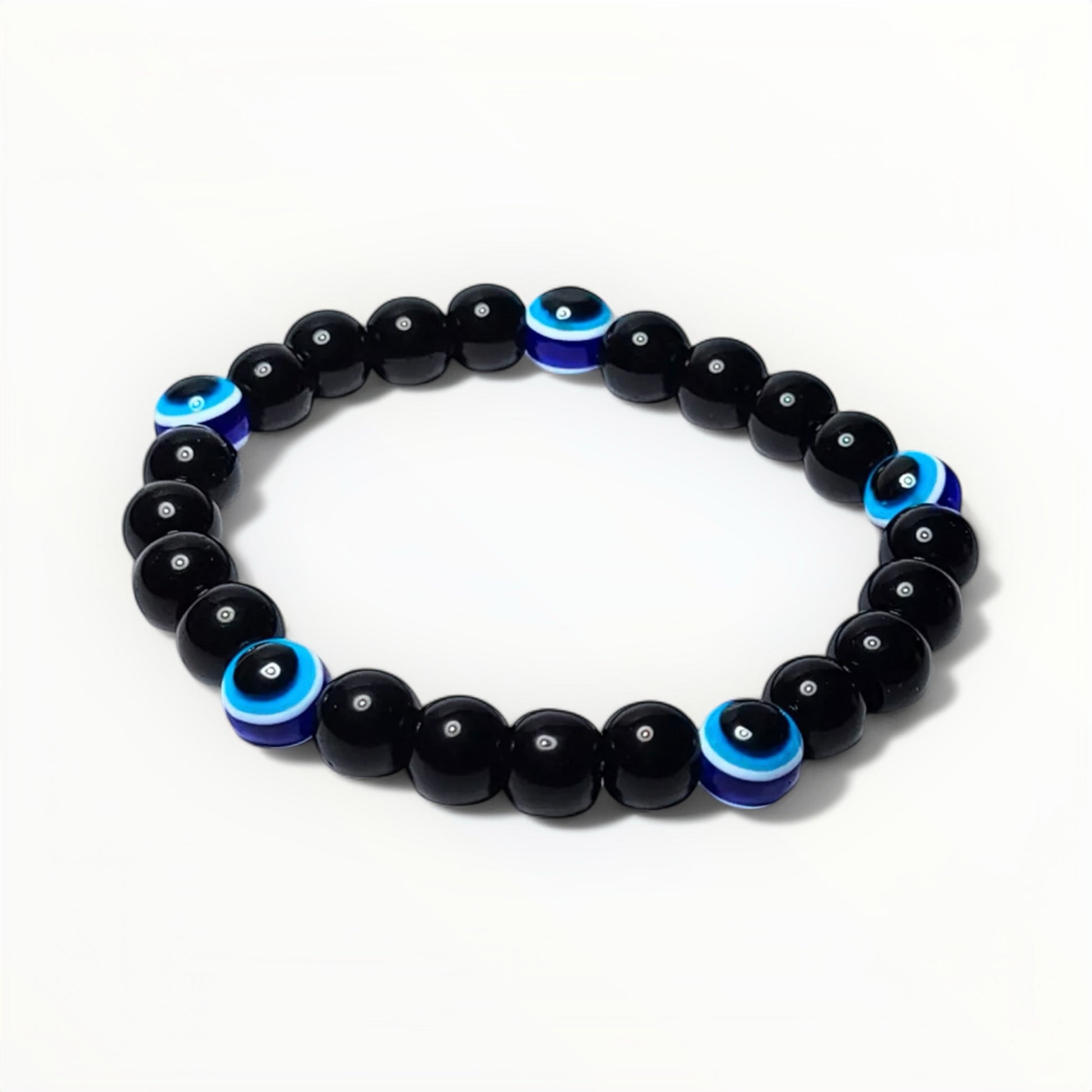 Armband kralen nazar unisex zwart