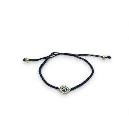 Boze Oog armband - Zwart