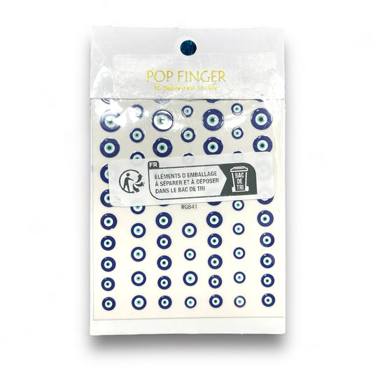 Nazar Aesthetic nagelstickers voor een unieke look. Glanzende, zelfklevende stickers in verschillende Nazar-vormen voor eindeloze mix en match mogelijkheden. Gemakkelijk aan te brengen voor een mystieke touch aan je manicure