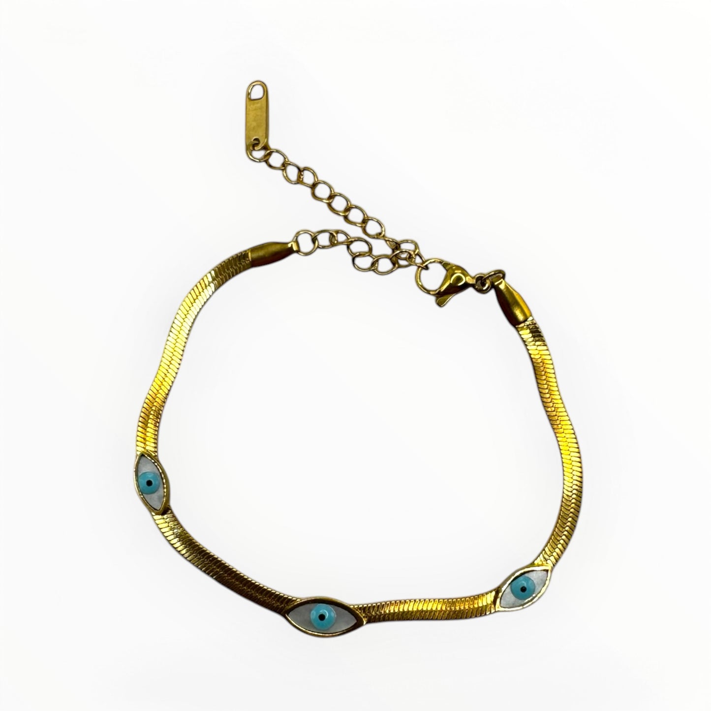 Evil Eye Bracelet – Stainless Steel Gold Colored